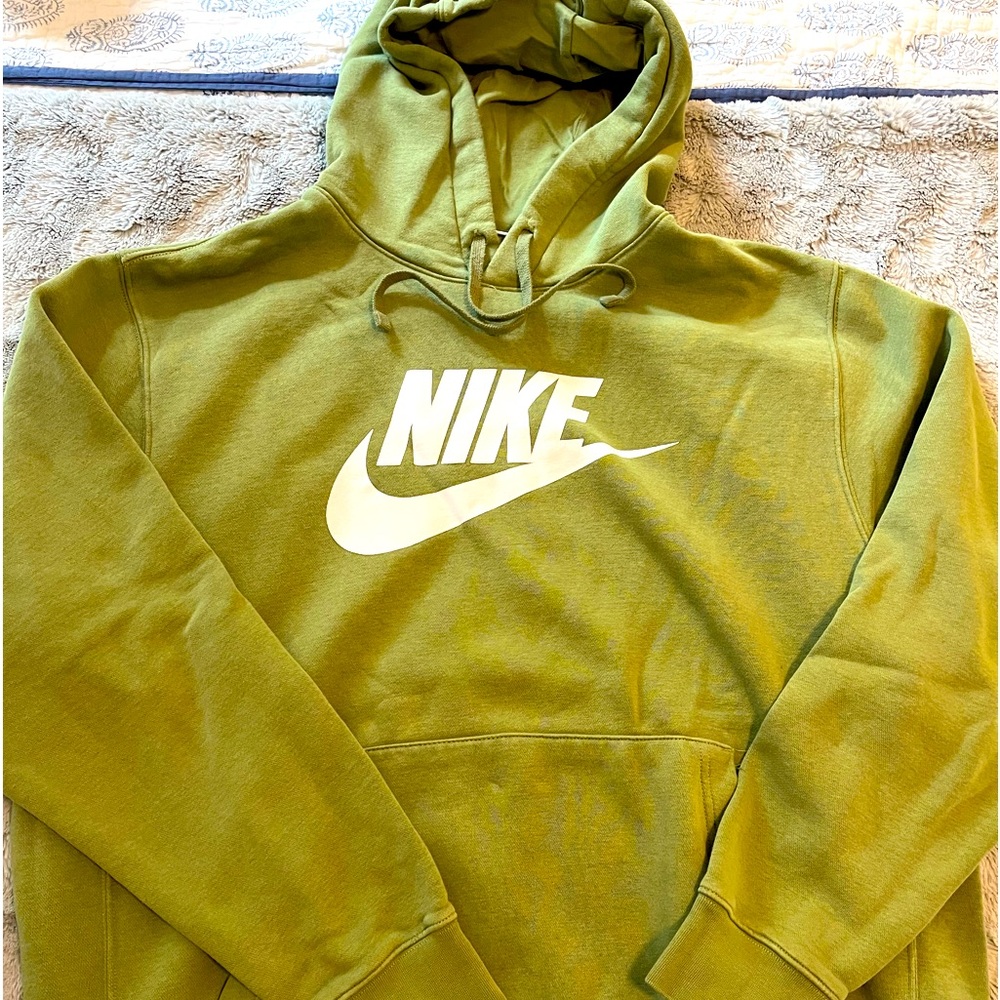 Nike Mens XL Olive Green Hoodie